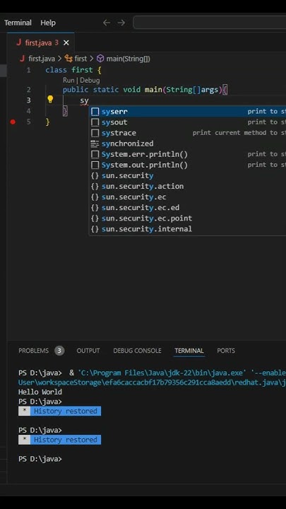 How Write Hello World in java ....?? #java - YouTube