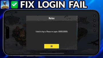 How To Fix Failed To Login Please Try Again PUBG Mobile