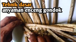 tehnik dasar anyaman enceng gondok/eceng gondok