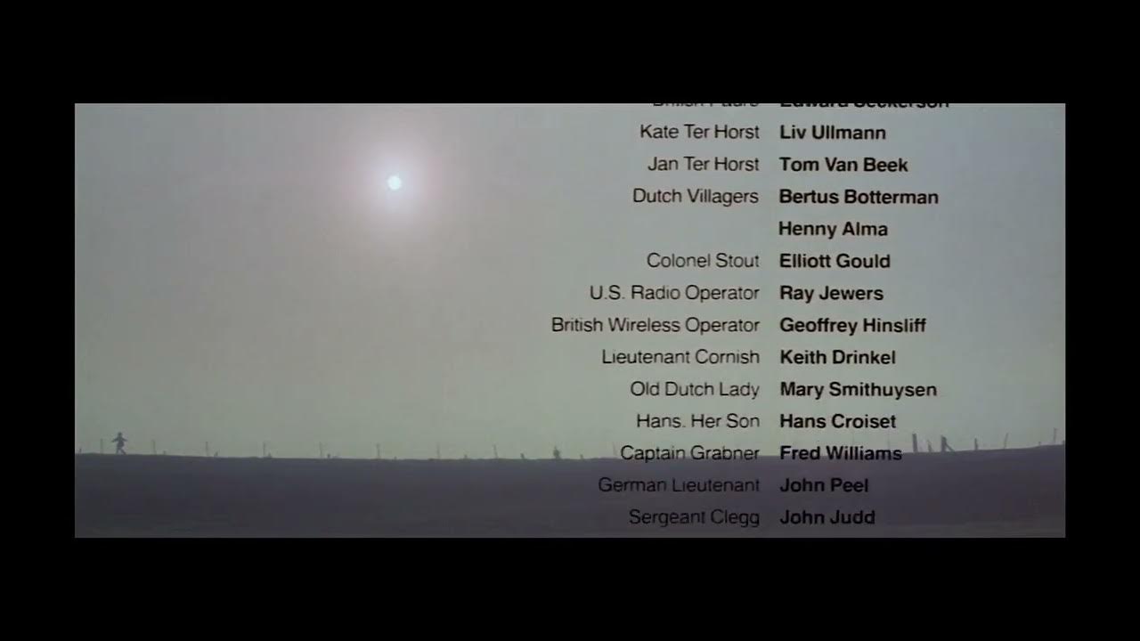 A Bridge Too Far (1977) end credits