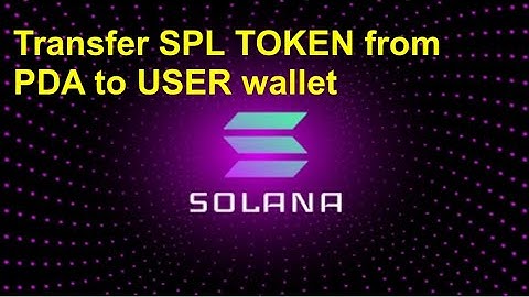 SPL_TOKEN transfer pda to user account