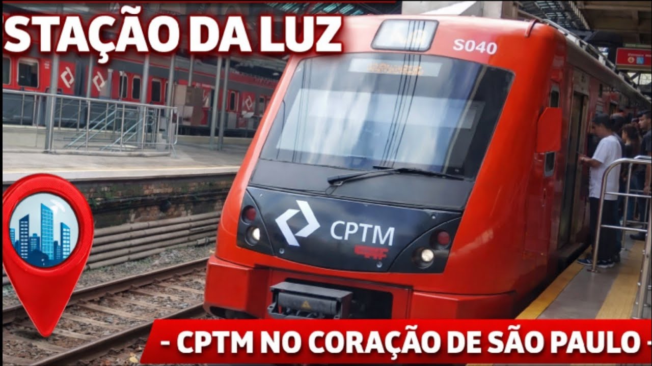 Movimento intenso na Estação da Luz | CPTM no coração de São Paulo