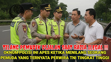 POLISI TILANG PEMUDIK DI JALAN YANG TERNYATA ADALAH PERWIRA TNI TINGKAT TINGGI, DAN BERAKHIR TRAGIS!