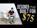 Modern Style Metal Chair Built, Welded DIY Upholstery Project