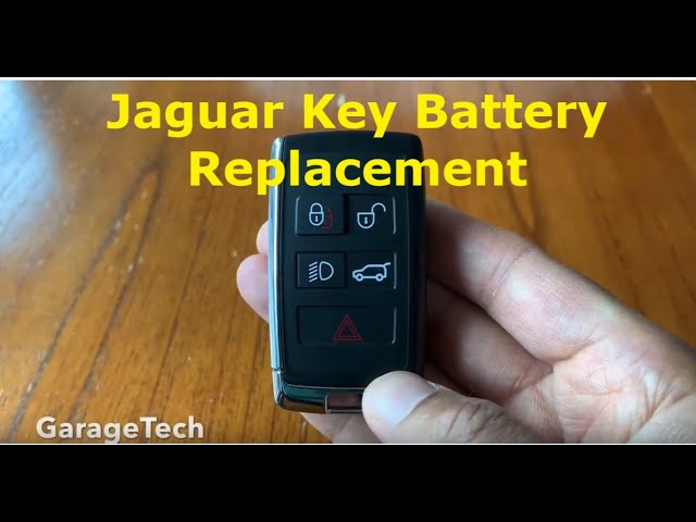 Jaguar Key How to replace the battery in the key fob, DIY change the battery  cell flat dead battery - YouTube