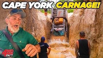 SCARIEST GUNSHOT Attempt Yet + DEEP river crossings - Cape York Old Tele Track