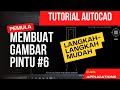 Cara menggambar denah rumah dengan autocad ~ membuat gambar pintu