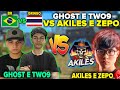 TWO9 E GHOST VS AKILES E ZEPO OS MELHORES JOGADORES GRINGO, QUEM GANHOU? 2X2 BR VS GRINGO!