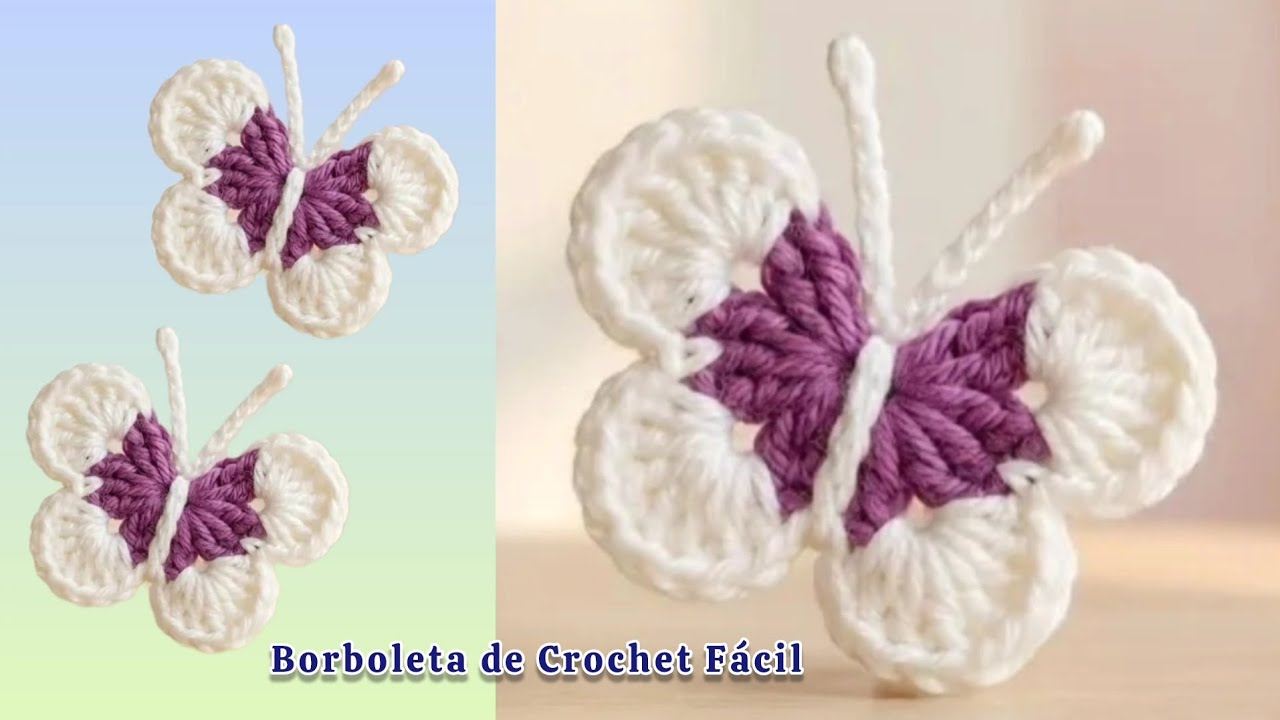 🦋 Borboleta de Crochet 