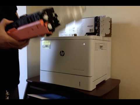 Changing the toner in the printer - HP Color Laserjet Enterprise