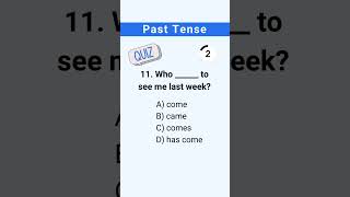 Past tense 11 | English Grammar Quiz | English Quiz | Improve your English