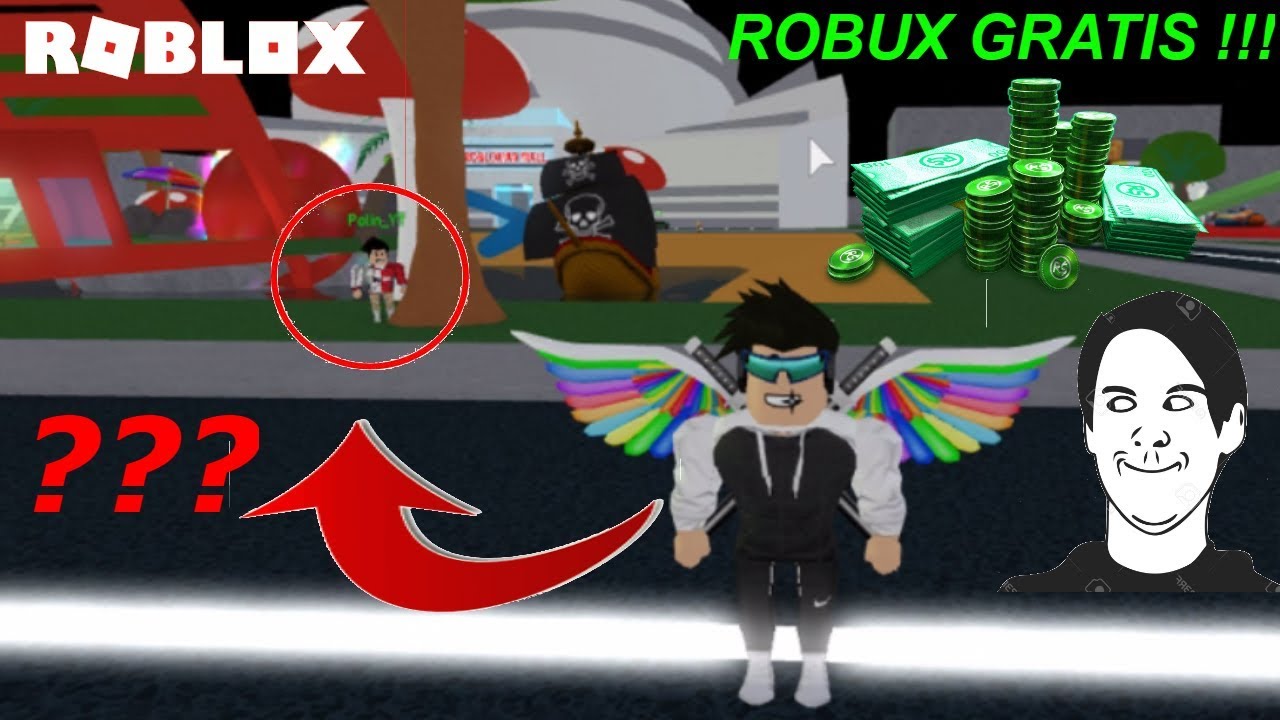 Extraño Jugador Me Regala Robux Gratis Roblox - roblox hack robux event youtube