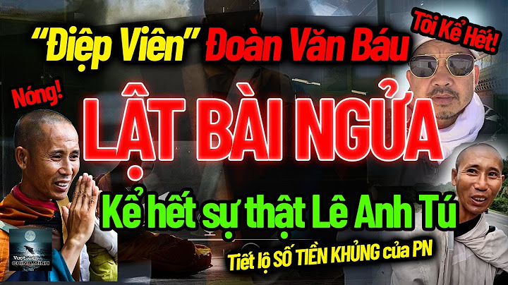 "Điệp viên" Đoàn Văn Báu...LẬT BÀI NGỬA...kể hết sự thật về Lê Anh Tú (sư Minh Tuệ) và lệnh bắt PN