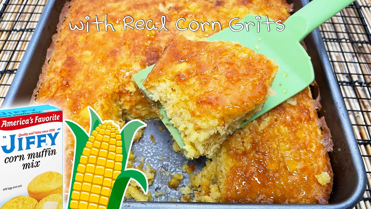 How to Make the MOISTEST JIFFY CORNBREAD 🌽🍞😮 Jiffy Corn Bread Recipe