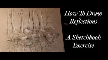 How to draw - introduction to reflections, a sketchbook exercise by Tim Gagnon
