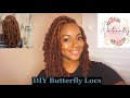 How To: DIY Leeven Pre-Looped Distressed Butterfly Locs|(no rubber band)|Crochet | Protective Style