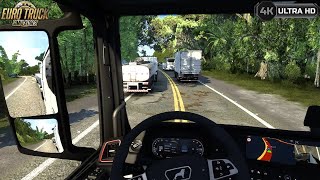 Extreme OVERTAKING and Racing between two Truck Drivers | ETS2 MULTIPLAYER 1.47 screenshot 3