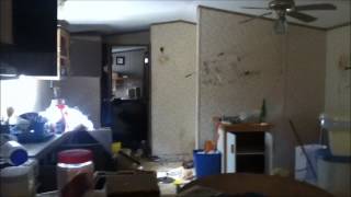 Hidden abandoned mobile homes 3 days later (brighter video)