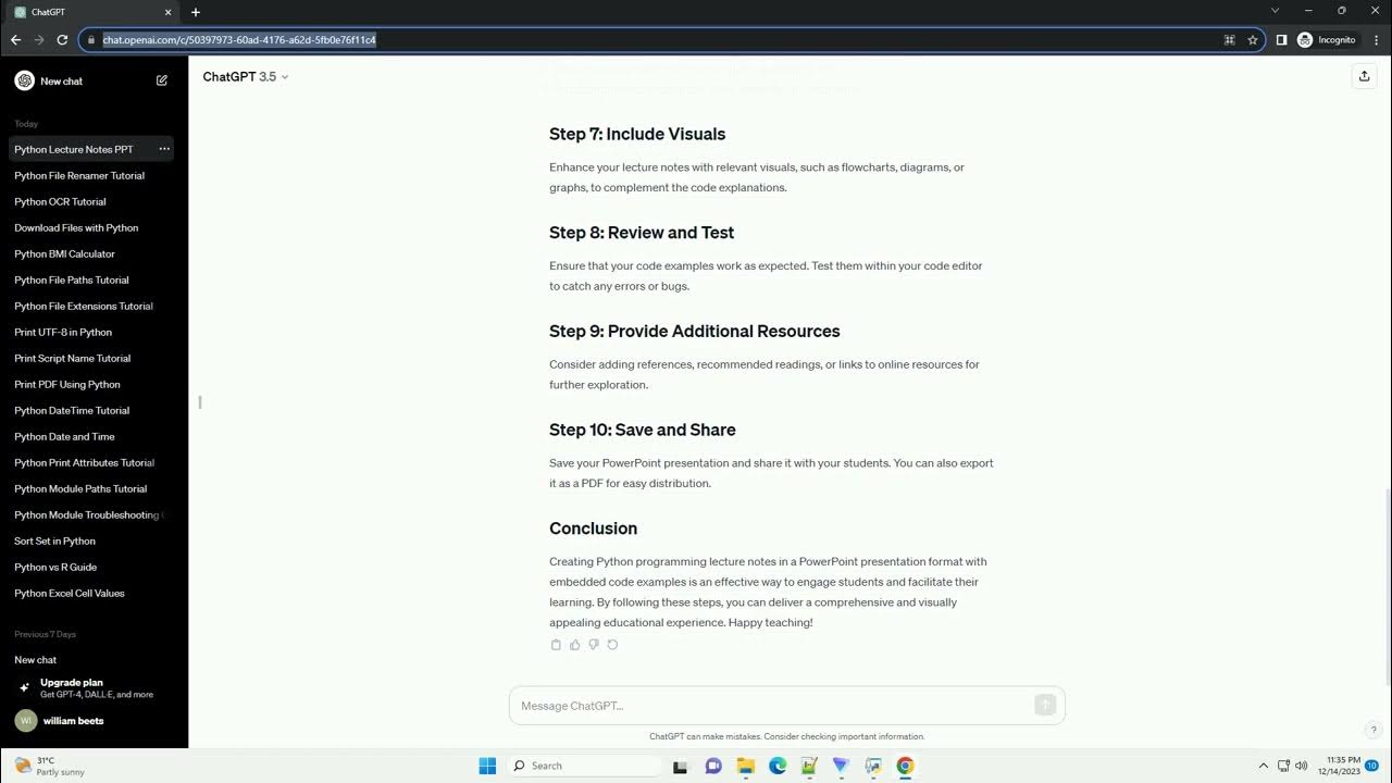 python programming lecture notes ppt - YouTube
