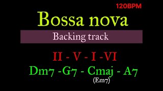 Video thumbnail of "Bossa Nova | Backing track in C Major | 120 BPM"