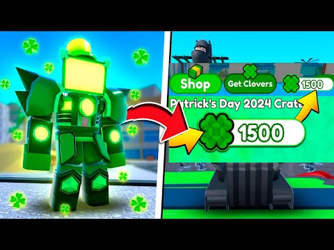 ✨Titan Clover Man В БЕСКОНЕЧНОМ РЕЖИМЕ...  В Toilet Tower Defense роблокс ROBLOX