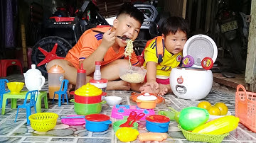 Đồ Chơi Trẻ Em Bé Pin Bữa Cơm Mẹ Nấu ❤ PinPin TV ❤ Baby Toys Rice Mother cook