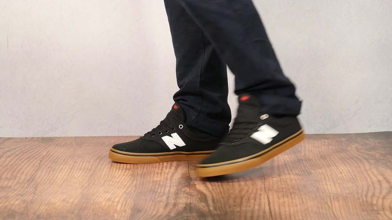New Balance 255 V1 Black/Gum On Feet - YouTube