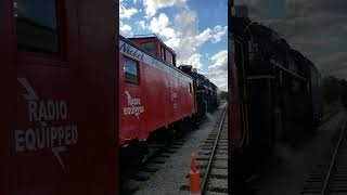 Nickel Plate Road 765 leaving the Mad River &amp; NKP Railroad Museum yard #railroadmuseum #railroaders