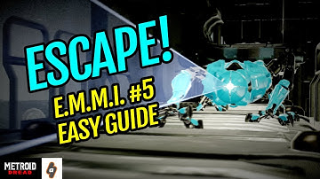 Easy way to escape and defeat BLUE EMMI in Ghavoran (Chill walkthrough) | Metroid Dread