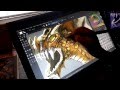 Age Of The Dragon. Speed Drawing on tablet Monitor. Krita Drawing