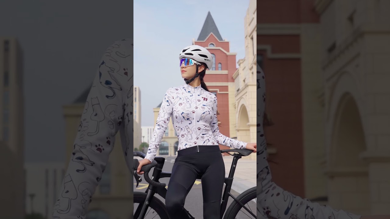 WEST BIKING Autumn Winter fleece long sleeve cycling jersey