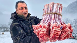 Juicy Beef Ribs with Vegetables Cooked In An Interesting Way in the Oven