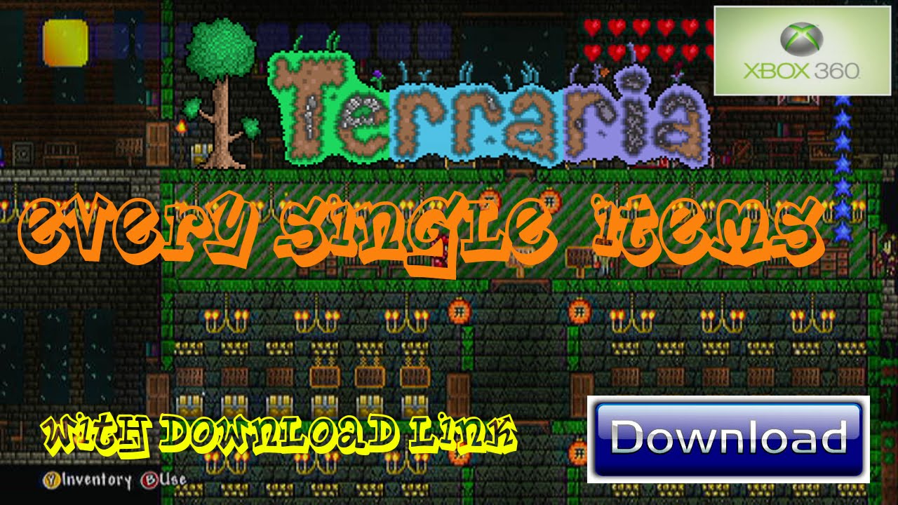 all items world terraria xbox one 1.3 all items world terraria xbox one 1.3