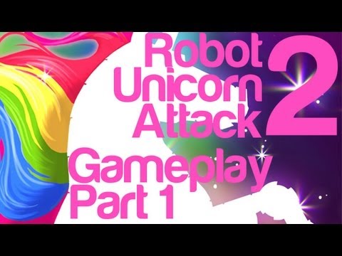 Robot Unicorn Attack 2 Gameplay Part 1 | WikiGameGuides