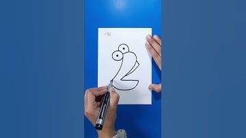 crab easy drawing with number 92 #shorts #crab #kekra #youtubeshorts #number  @M10SQUAD1