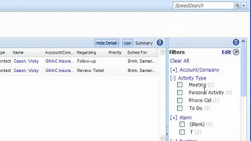 Working with Activities in the SalesLogix Cloud / Web Client