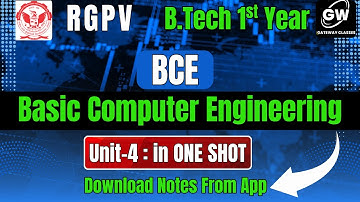 RGPV SEM-2 I Basic Computer Engg I UNIT-4 ONE SHOT I Gateway Classes