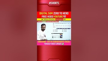 digital sum free video on YouTube by Aditya Ranjan sir #maths #cgl #cglmaths #mathtricks