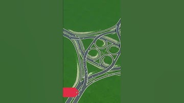 Diverging Cloverleaf - Cities Skylines Highway interchange