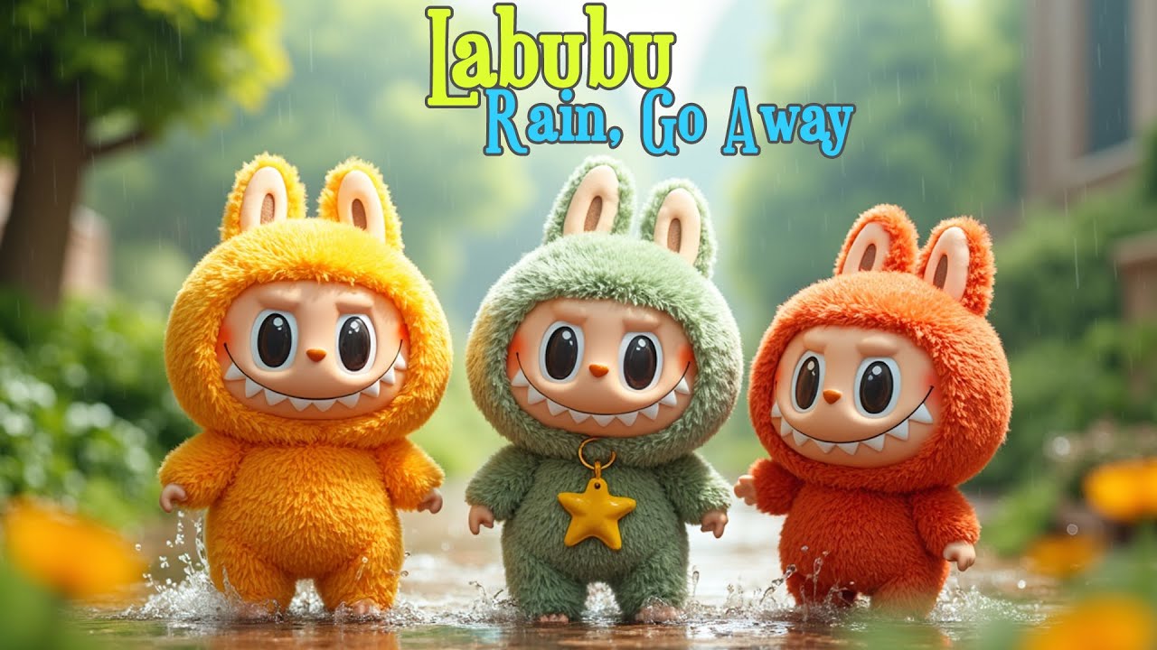 Labubu Rain Go Away | Funny Song For Baby & Nursery Rhymes by Toddler Zoo 
