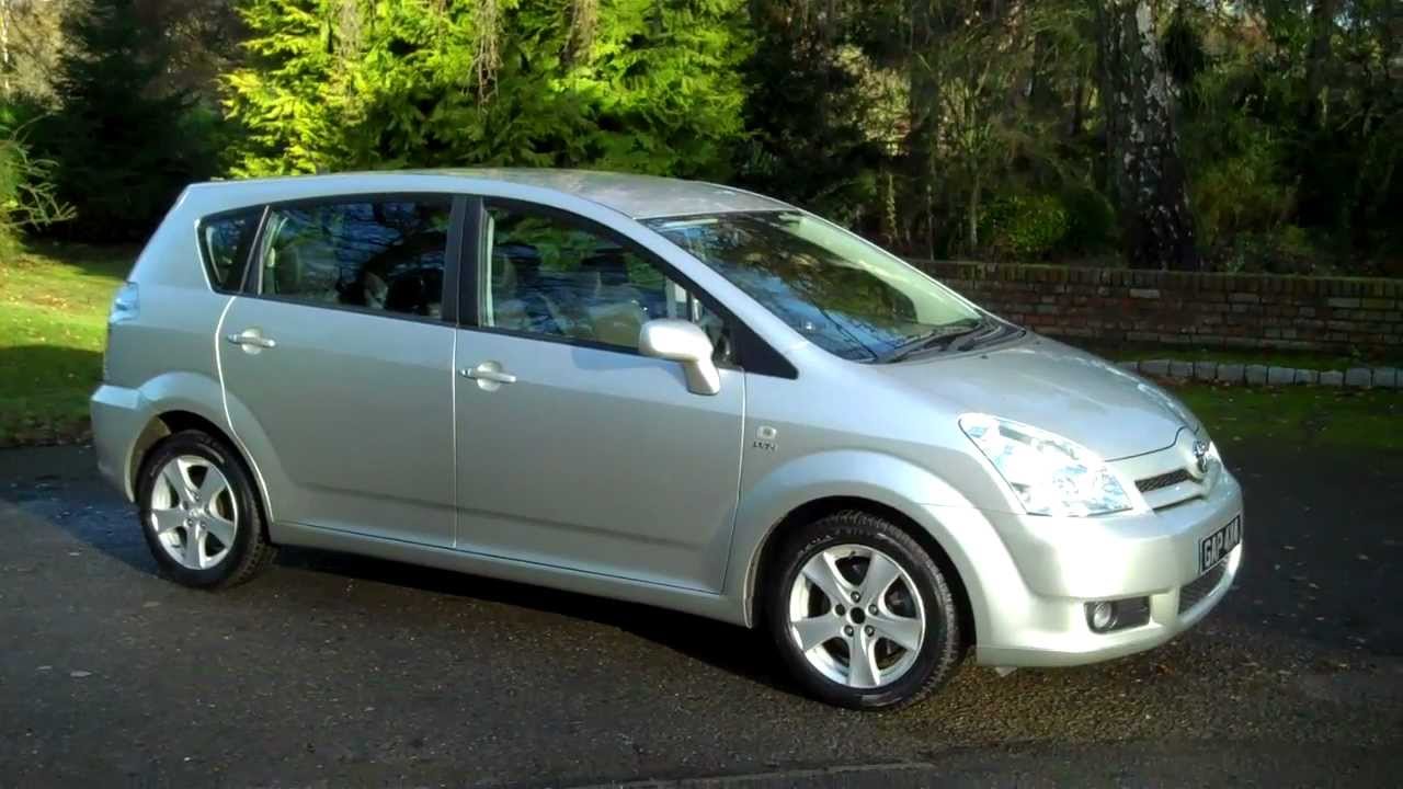 Toyota Corolla Verso 1 8 T3 2005 05 Silver 38000 Miles