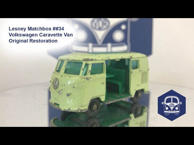 Matchbox Lesney 34 a Volkswagen Micro Van C Style Repro Box