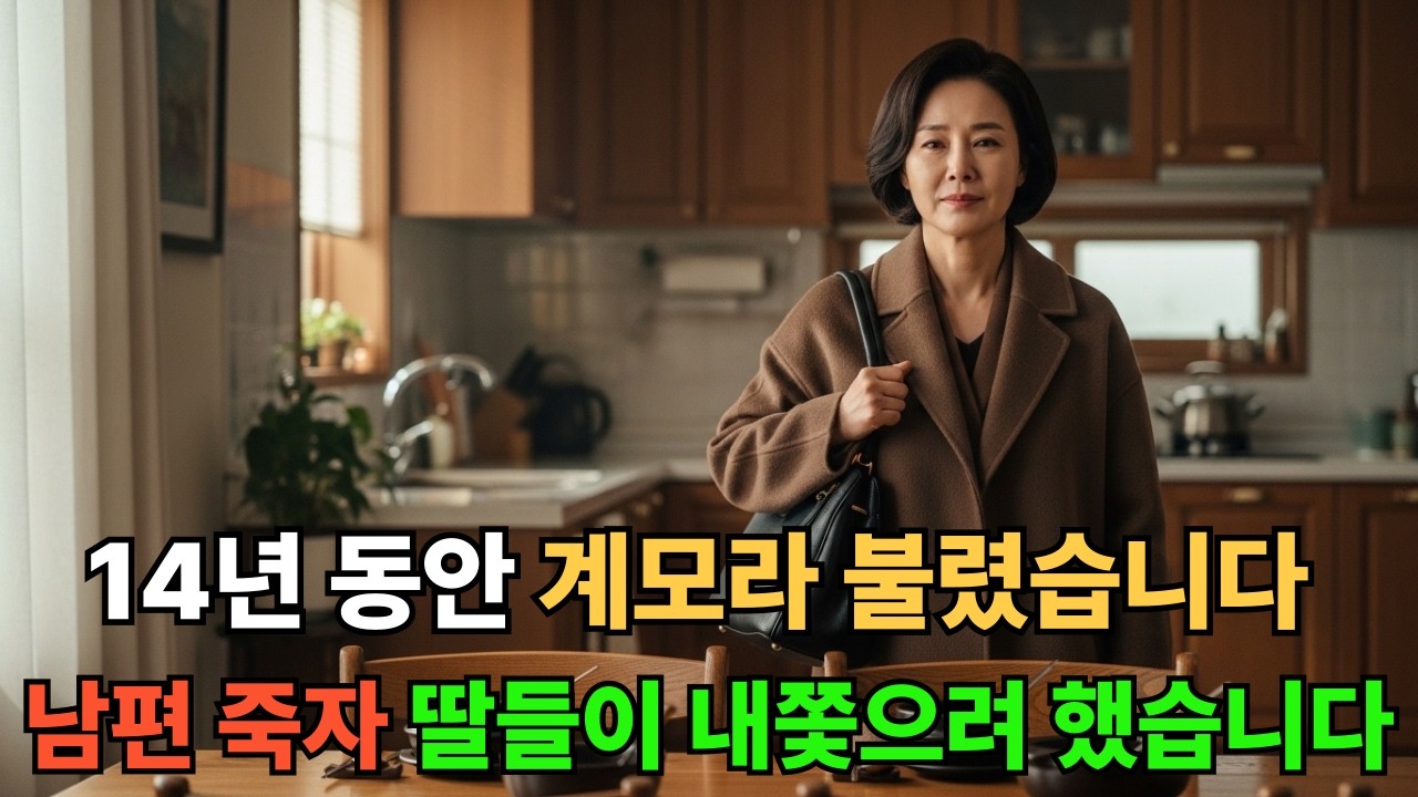 14년 동안 계모라 불렸습니다 남편 죽자 딸들이 내쫓으려 했습니다