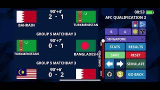 2023 Asian Cup Qualification - International Football Simulator screenshot 1