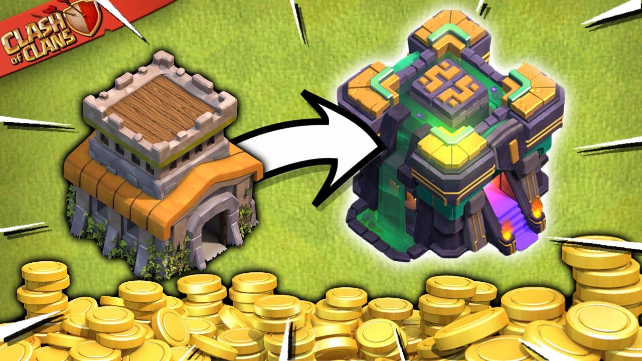 Using 220 Wall Rings in One Press - Mass Spending Spree in Clash of Clans!  - YouTube