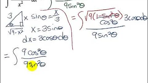 Integrating Using Trig Substitution Example 2
