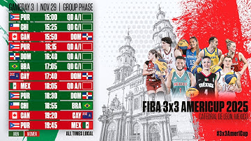 LIVE 🔴 FIBA 3x3 AmeriCup 2025 | Day 3 | 3x3 Basketball