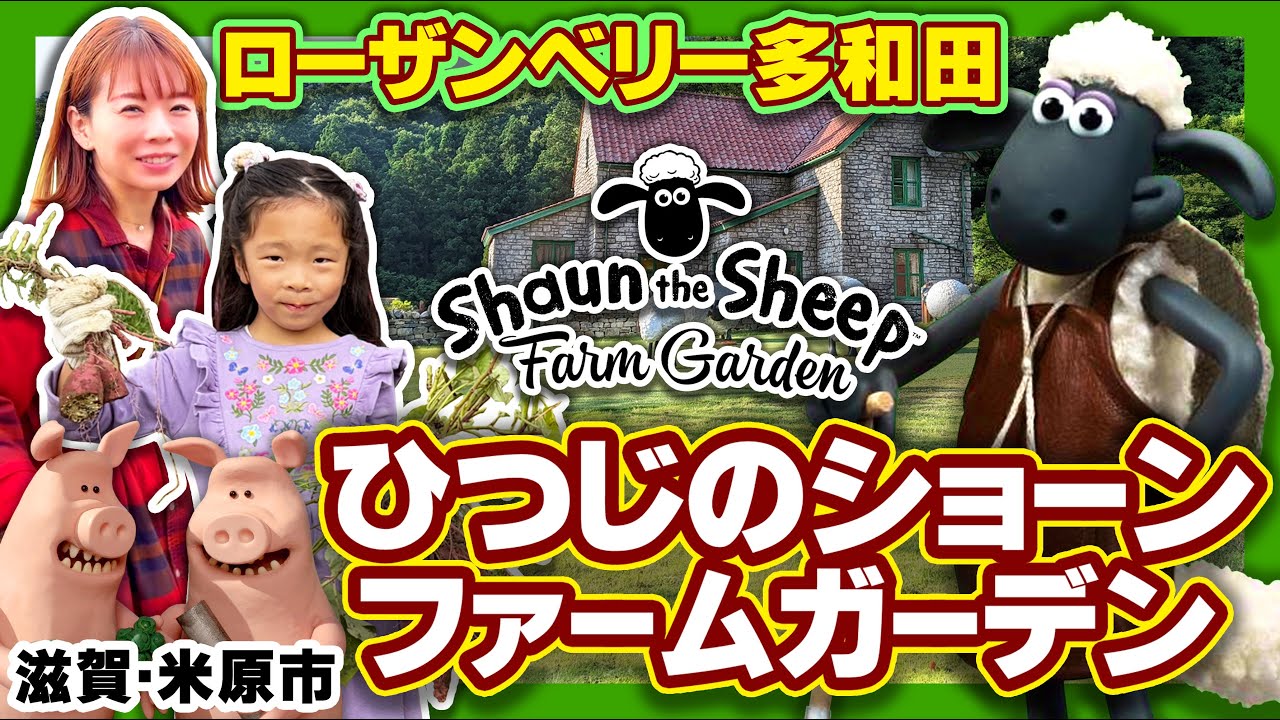 【滋賀県・米原市】初めての人必見！？ひつじのショーン ファームガーデン/ローザンベリー多和田で遊んだら総額いくら？　#ひつじのショーン　#おでかけ  #こども #関西