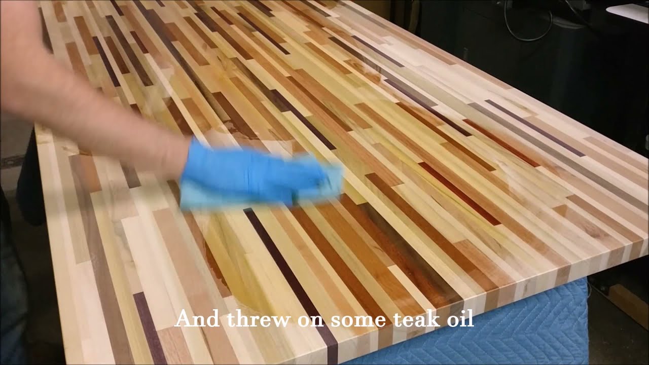 Butcherblock Table Made From S, How To Make Butcher Block Countertops