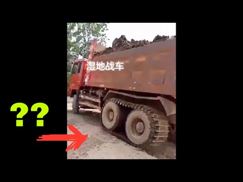 Video Xe ben lắp bánh xích như XE TĂNG | China truck #57 - youtube